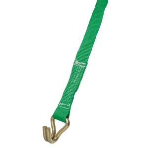 Cinghia di fissaggio verde LUX con ganci a doppia punta, larghezza 35 mm e lunghezza 6 m.