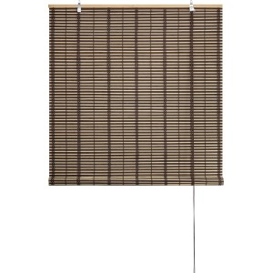 Tenda a rullo t.b.t. marrone in bambù per finestre, privacy e protezione solare.