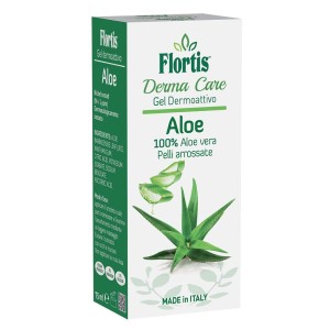 Flortis Derma Care Gel Aloe per pelli irritate. Cura della pelle con aloe vera.