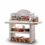 Barbecue a carbonella Palazzetti St Tropez griglia 76x40 cm in cemento