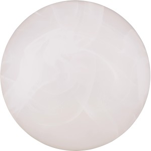 Plafoniera LED Reality Umbria rotonda color alabastro, diametro 28cm.