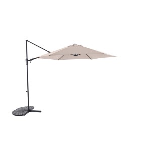 Ombrellone da giardino a palo decentrato Bayview Ø 300 cm beige