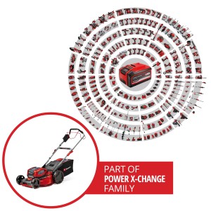 Tagliaerba a batteria Einhell GP-CM 36/52 S Li-BL, parte della famiglia Power X-Change.