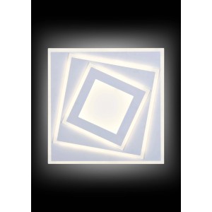Plafoniera LED Alessia telecomando 2300lm 30W 2 tonalità 35x35x5,5 cm bian