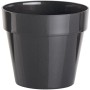 Vaso per piante t.b.t. grigio per interni ed esterni, in plastica.