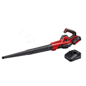 Soffiatore a batteria Einhell GE-UB 18/250 Li E con batteria e caricabatterie, rosso/nero.