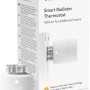 Termostato intelligente tado° per radiatore, prodotto aggiuntivo per controllo stanza, bianco.
