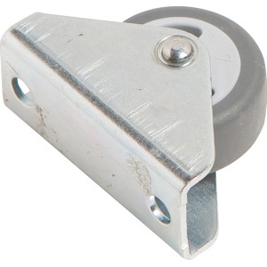 Rotella girevole per mobili con ruota morbida grigia, Ø 30mm, portata fino a 35kg.