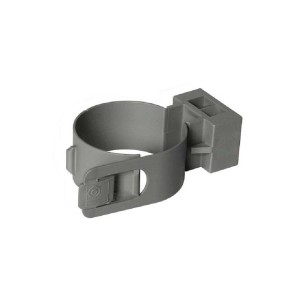 Collare grigio per tubi HT per un facile montaggio.