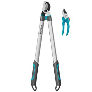 Set Gardena troncarami e cesoie, attrezzi per potatura.