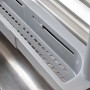 Utensile da cucina t.b.t. grigio per lavello, scolapiatti con fori.
