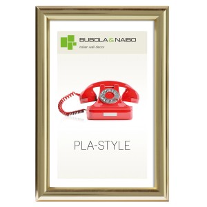 Cornice dorata per foto e immagini. Design decorativo da parete con Cornici.