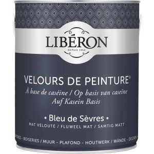 Idropittura lavabile Velours de Peinture Liberon Bleu Sevres 2,5 L