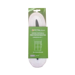 Cintino per tapparelle bianco, larghezza 22mm, arrotolato nella confezione.
