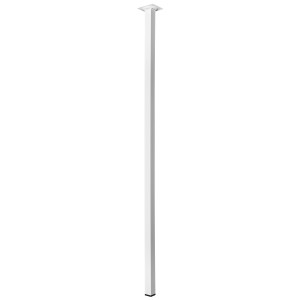 Gamba per tavolo Hettich bianca, quadrata, alta 900 mm, per costruzione mobili.