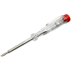 Tester di tensione 65 mm per lavori fino a 250 V, ideale per testare circuiti elettrici.