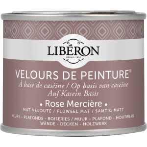 Idropittura lavabile Velours de Peinture Liberon Rose Merciere 0,125 L
