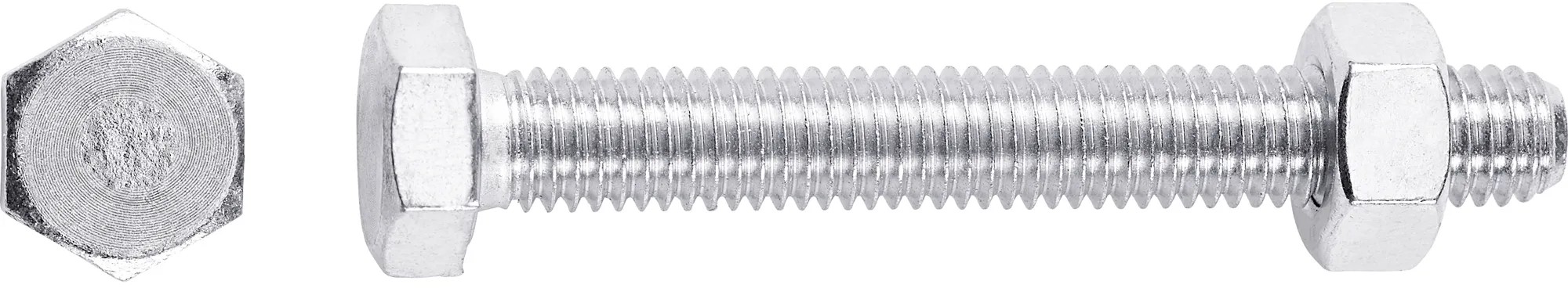 25pz Bullone In Acciaio,gambo Filettato,testa Esagonale Uni-5739 16x60 - Foto 10