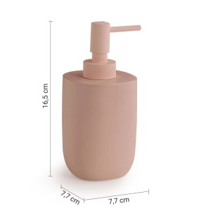 Dosasapone bagno Ylenia in resina 310 ml rosa matt