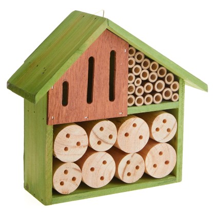 Casetta in legno per insetti colorata 25 x 9 x h 23 cm