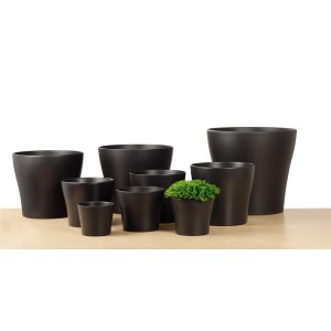 Vasi da fiori Scheurich 808 antracite in varie dimensioni. Vasi in ceramica per interni.