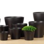 Vasi da fiori Scheurich 808 antracite in varie dimensioni. Vasi in ceramica per interni.