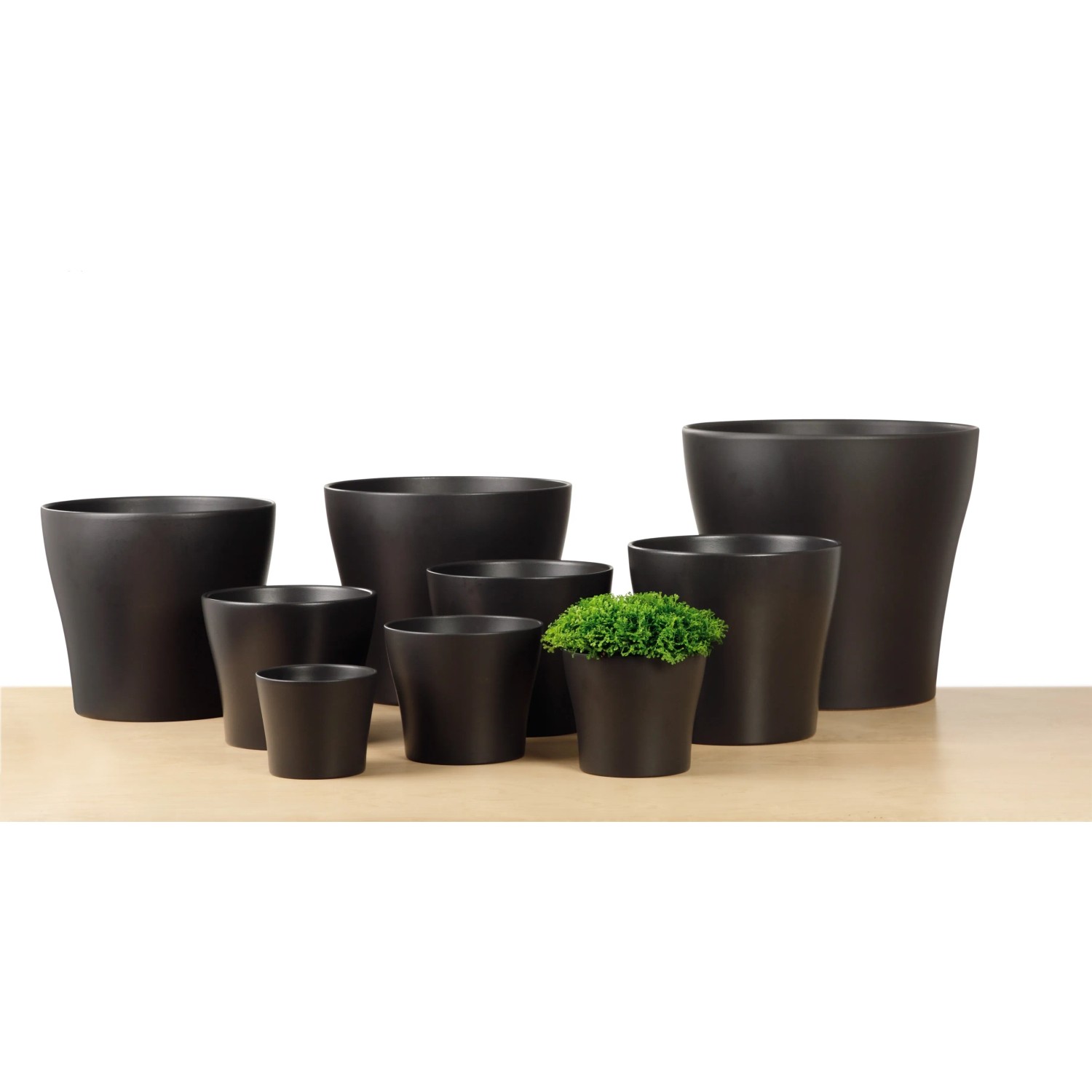 Vasi da fiori Scheurich 808 antracite in varie dimensioni. Vasi in ceramica per interni.