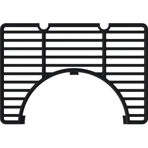 Griglia a metà per barbecue American Charcoal, ricambio modulare.