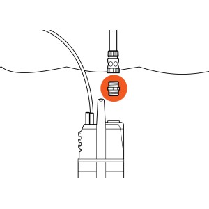 Raccordo pompa Gardena 33,3 mm (G 1) per un facile collegamento di pompa e tubo.