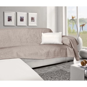 Copridivano beige t.b.t. per proteggere e decorare divani e poltrone.