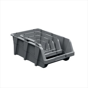 Contenitore in polipropilene grigio basalto 300x480x180 mm