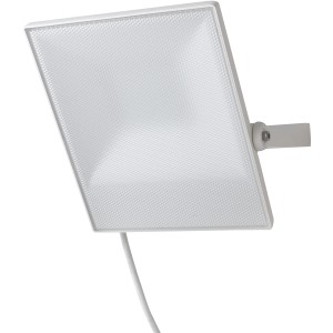 Faro LED da esterno t.b.t. bianco con cavo e staffa.