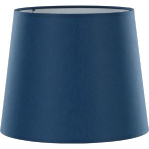 Paralume blu a forma di cono per illuminazione interna.