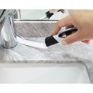 Mano pulisce lavandino con spazzola multiuso (27,2 cm). Utensile per pulizia bagno e cucina.