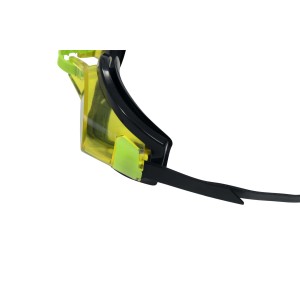 Occhialini da immersione giallo-neri per adulti.