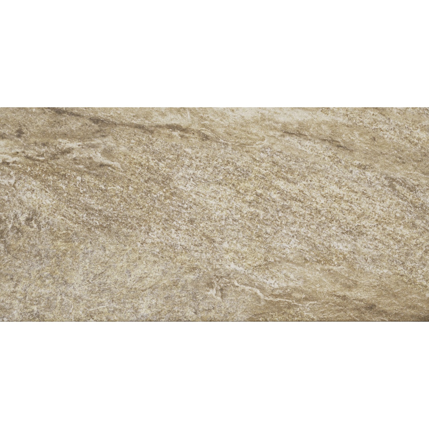 Piastrella per esterni t.b.t., effetto pietra beige-marrone.