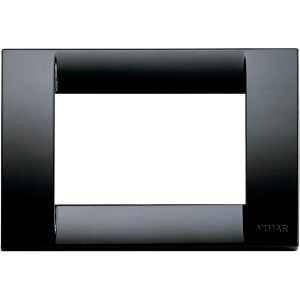 Placca nera t.b.t. per interruttori e prese.