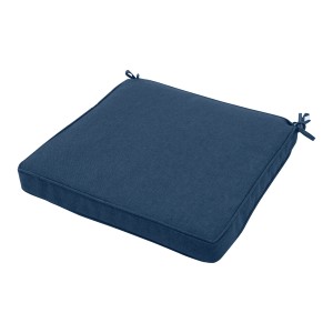 Cuscino da esterno t.b.t. blu con lacci per mobili da giardino.