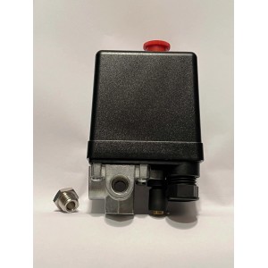 Pressostato a 4 vie da 1/4" femmina ABAC per compressore aria