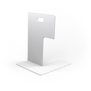 Supporto per mensola bianco t.b.t. per ripiani, metallo, forma a L.