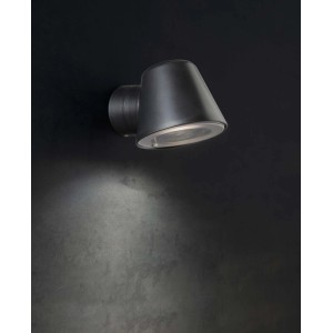 Applique da esterno Sovil CUP GU10 12x9 cm nero