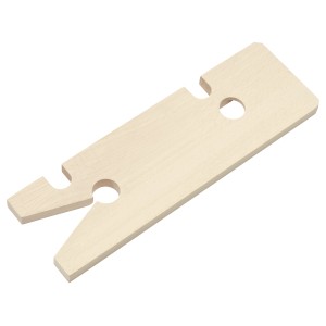 Tavola per traforo LUX Classic in legno, faggio, con intagli per segare con precisione.