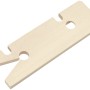 Tavola per traforo LUX Classic in legno, faggio, con intagli per segare con precisione.