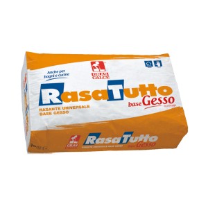 Confezione RasaTutto Gesso, intonaco universale per interni.