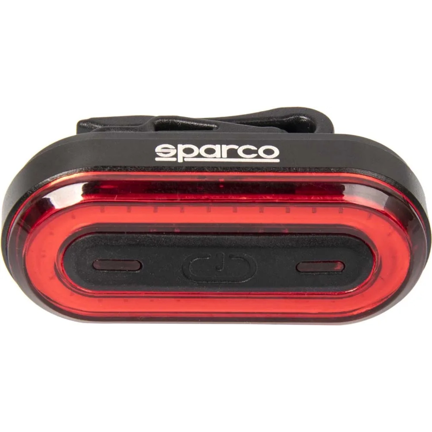Luce bici t.b.t. di Sparco, fanale posteriore a LED rosso con clip.