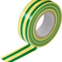 Nastro isolante verde-giallo, 25mm x 10m, per installazioni elettriche.