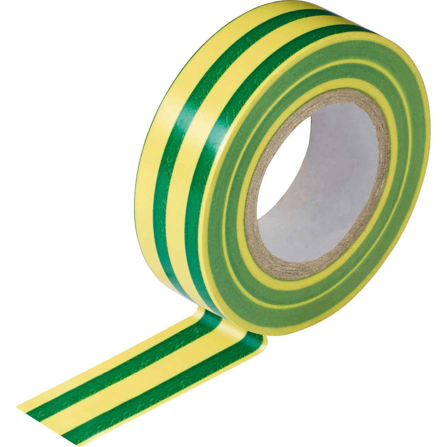 Nastro isolante verde-giallo, 25mm x 10m, per installazioni elettriche.