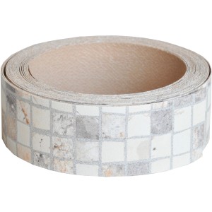 t.b.t. Bordo cucina con motivo a mosaico.