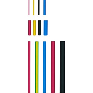 Guaina termorestringente Steinel I, 1,6-4,8 mm, vari colori per isolamento cavi.