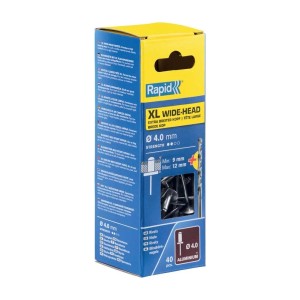 Rivetti Rapid XL Ø4 x 16 mm Confezione da 40 Pezzi e Punta del Trapano Inclusa
